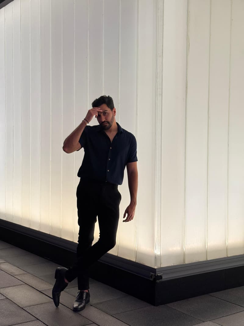 Brookz portrait against white wall